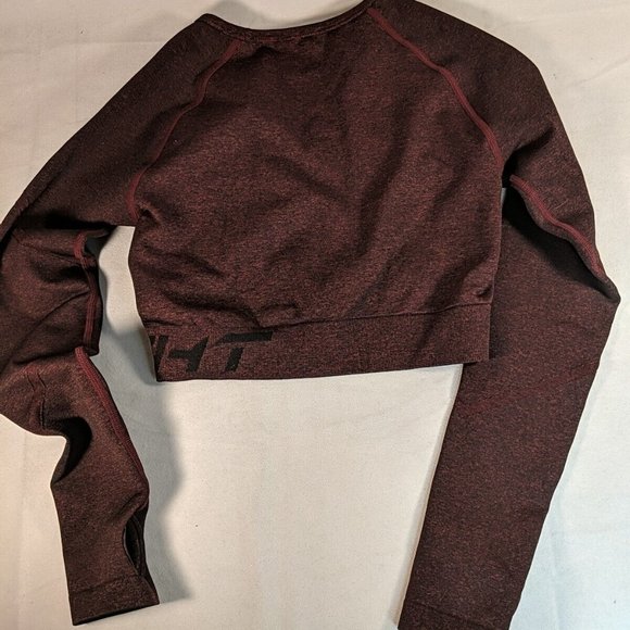 Echt 2 Set Bra Arise Scrunch Long Sleeve Crop Athletic Shirt Women's Small S - Picture 12 of 13